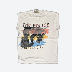Vintage 80s The Police "Synchronicity" '83 Tour Sleeveless Band T-Shirt